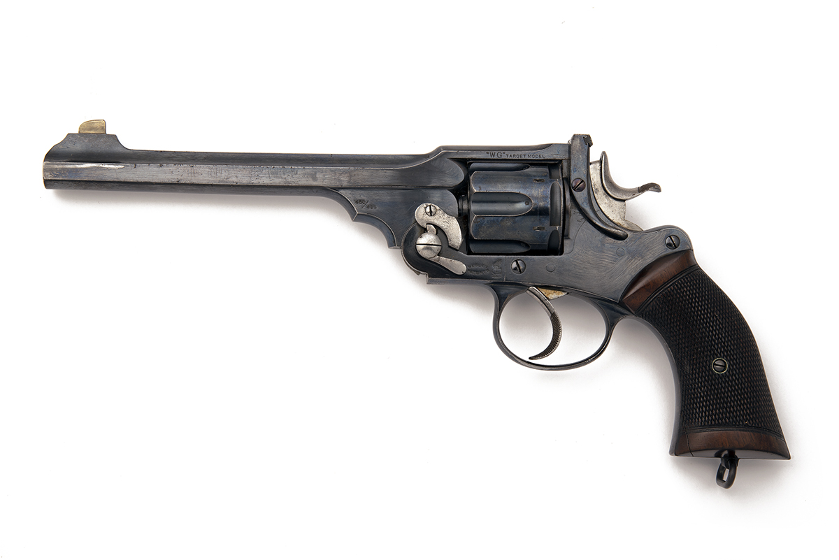 WEBLEY, BIRMINGHAM A CASED .450/.455 SIX-SHOT TARGET-REVOLVER, MODEL 'WG TARGET', serial no.