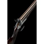 WESTLEY RICHARDS A 12-BORE 1865 PATENT BAR-IN-WOOD TOPLEVER HAMMERGUN, serial no. 4615, circa