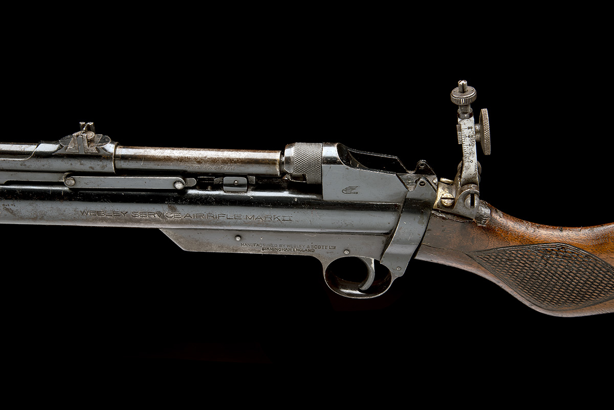 WEBLEY & SCOTT, BIRMINGHAM A .177 BARREL-COCKING AIR-RIFLE, MODEL 'MKII SERVICE', serial no. S15062, - Image 5 of 7