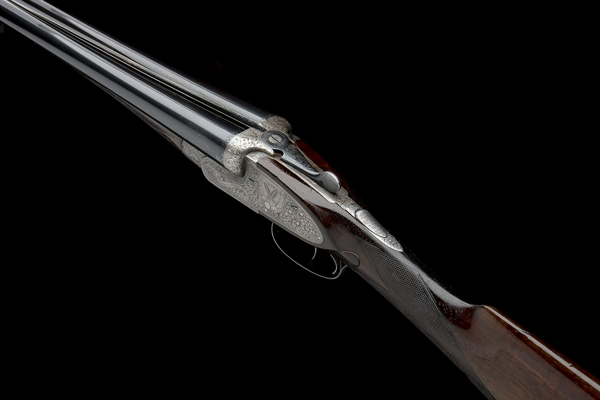 C. HELLIS & SONS A 12-BORE 'FEATHERWEIGHT' SIDELOCK EJECTOR, serial no. 3755, circa 1931, 26in. - Image 8 of 10