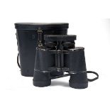 CARL ZEISS, JENA A CASED PAIR OF DF 7x50 DIENSTGLAS GERMAN WORLD WAR TWO KRIEGSMARINE BINOCULARS,