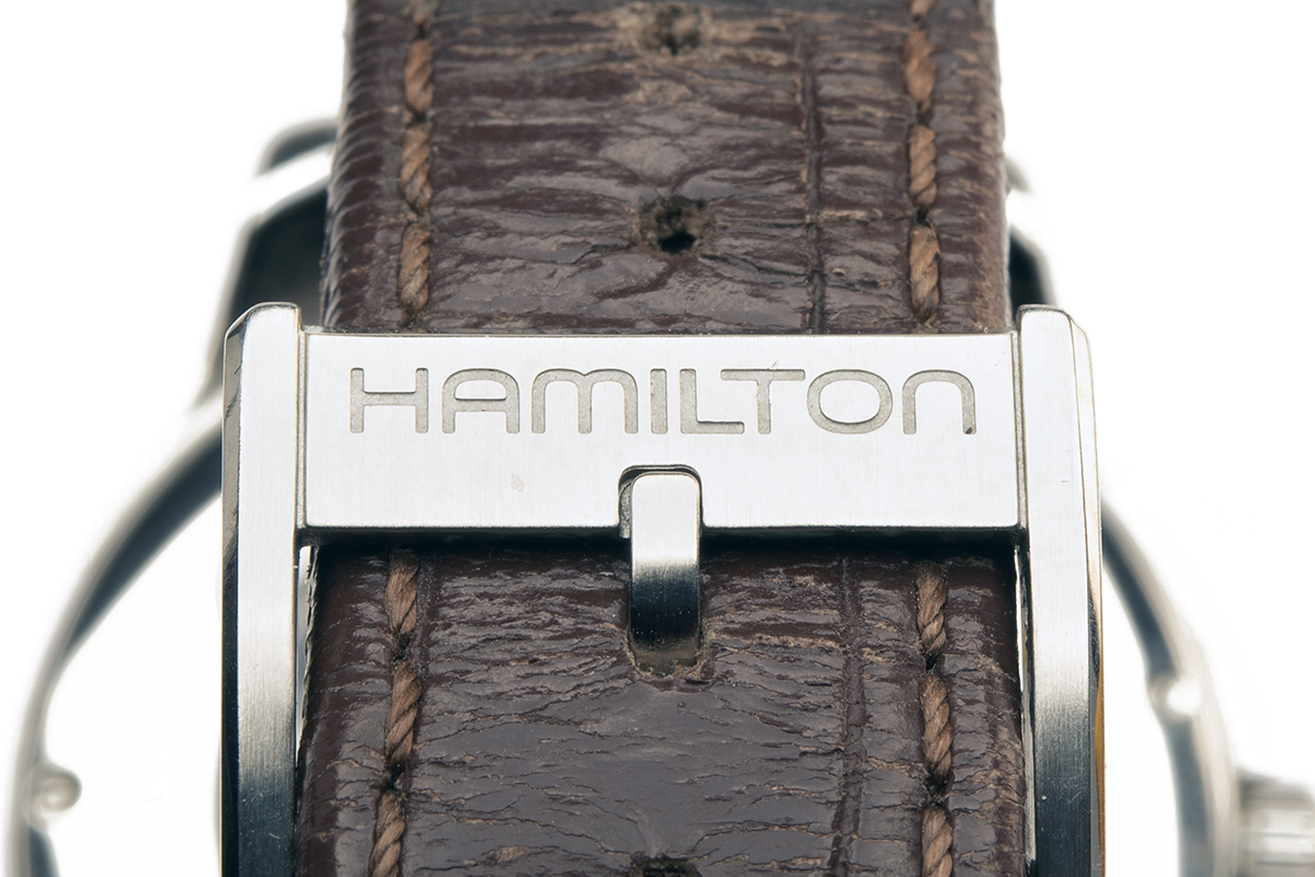 HAMILTON, USA A BOXED GENTLEMAN'S STAINLESS-STEEL AUTOMATIC CALENDAR WRISTWATCH, ref H325050, - Image 3 of 4