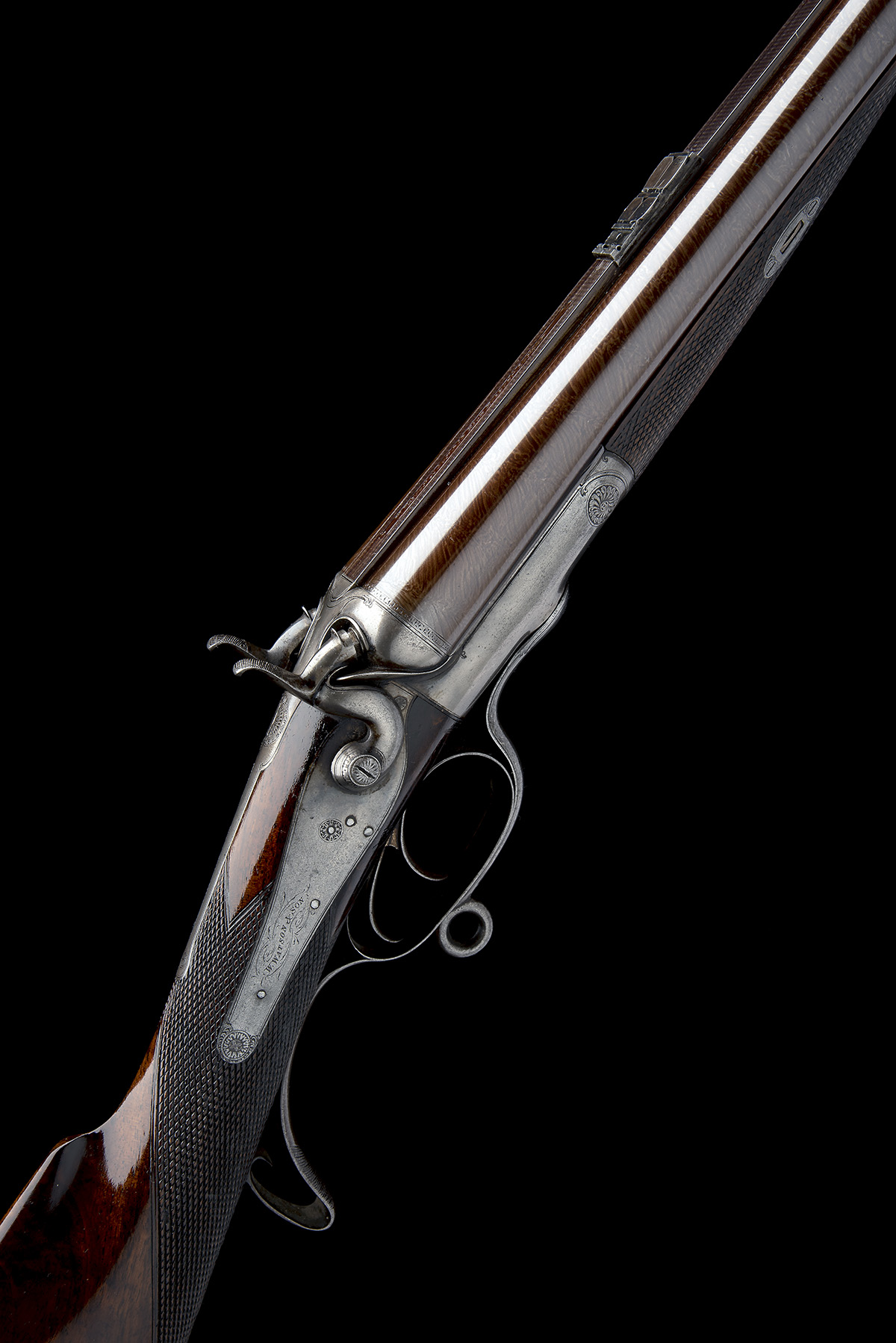 W. WATSON & SON A .577 (SNIDER) / 12-BORE ROTARY-UNDERLEVER HAMMER CAPE RIFLE, serial no. 5616,
