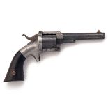 L.W. POND, USA A .32 RIMFIRE TIP-UP SINGLE-ACTION SIX-SHOT REVOLVER, MODEL 'POCKET', serial no. 993,