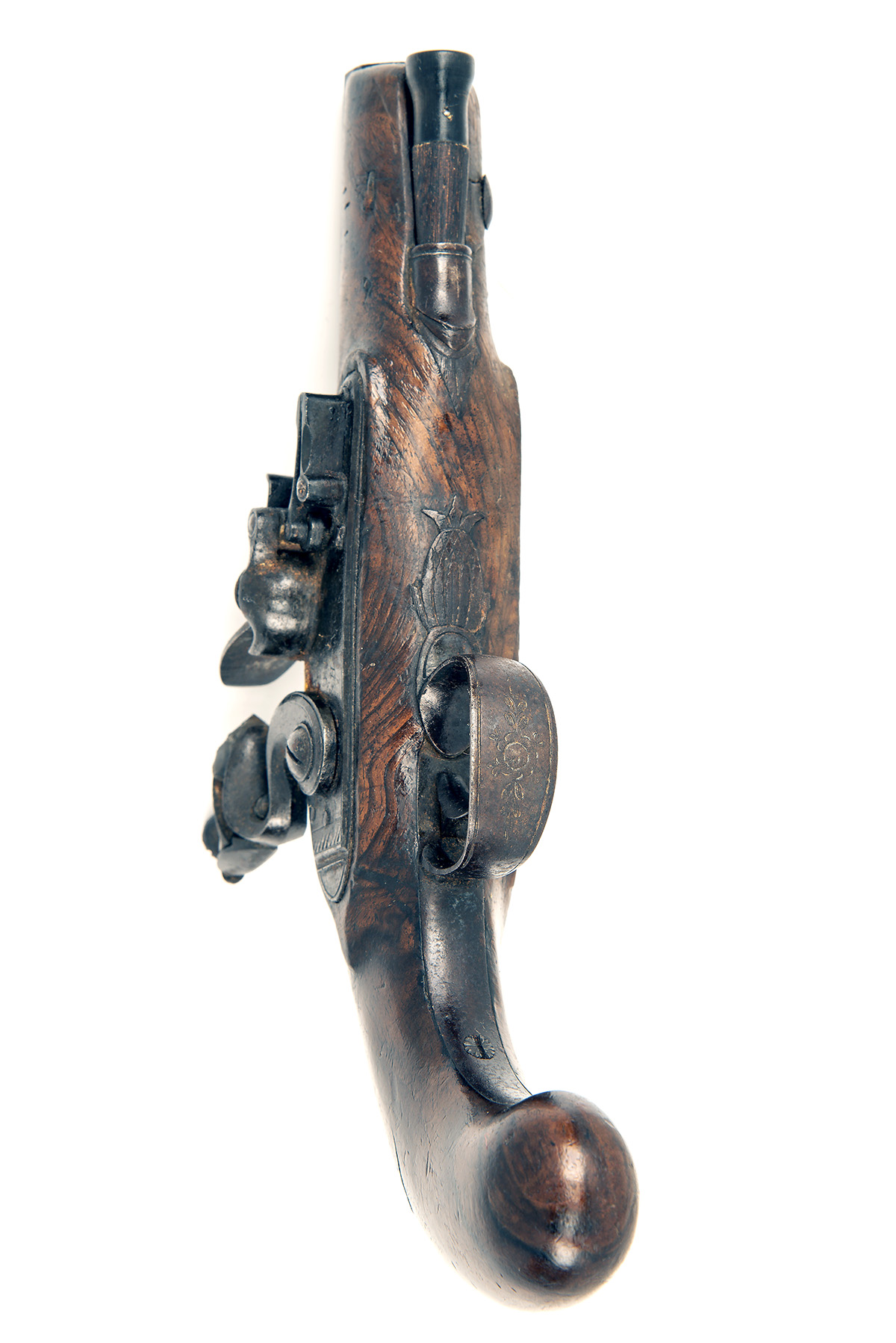 H. NOCK, LONDON A 30-BORE FLINTLOCK OVERCOAT OR TRAVELLING-PISTOL, no visible serial number, circa - Image 4 of 4