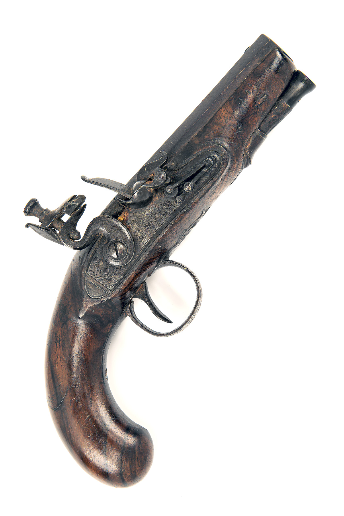 H. NOCK, LONDON A 30-BORE FLINTLOCK OVERCOAT OR TRAVELLING-PISTOL, no visible serial number, circa