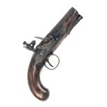 H. NOCK, LONDON A 30-BORE FLINTLOCK OVERCOAT OR TRAVELLING-PISTOL, no visible serial number, circa