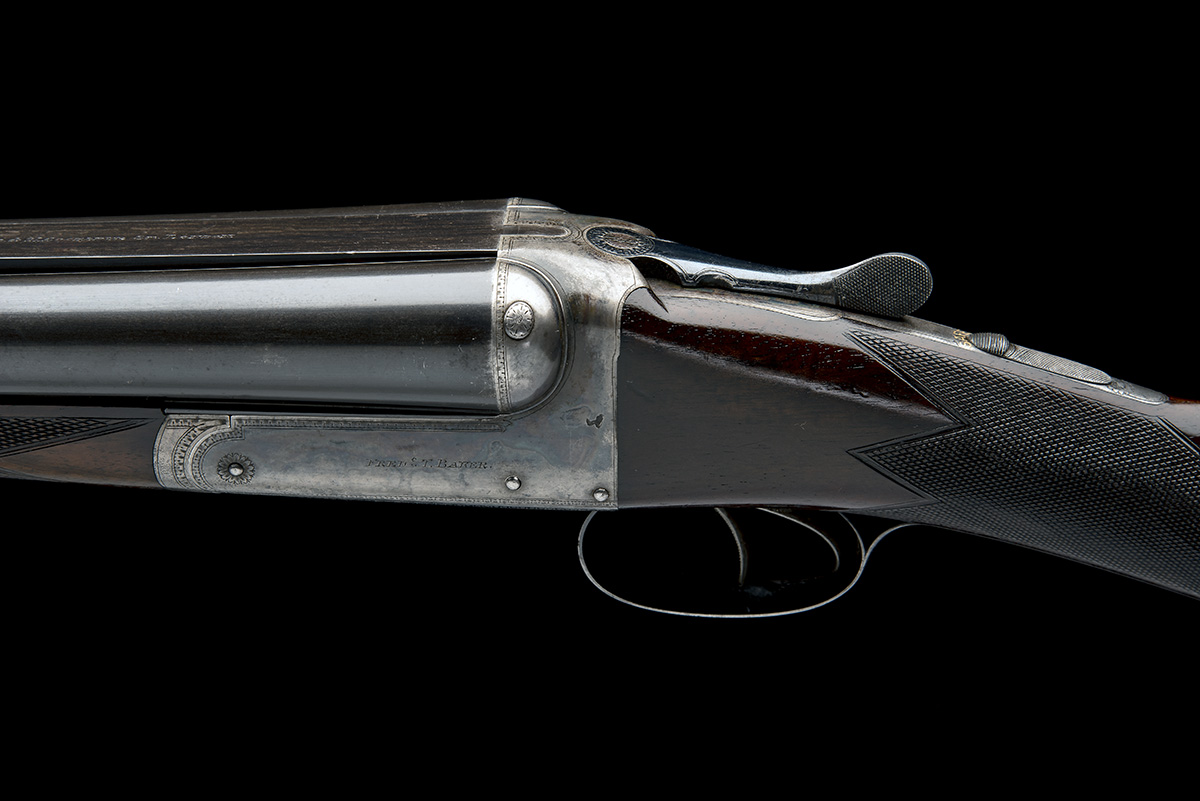 F.T. BAKER AN IMPRESSIVELY OUTSIZED 12-BORE (3IN. MAGNUM) BOXLOCK NON-EJECTOR WILDFOWLING GUN, - Image 4 of 9