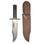 A LARGE CUSTOM BOWIE-KNIFE SIGNED SHEFFIELD, almost certainly by R. Cooper, with 9 3/4in. clip-point
