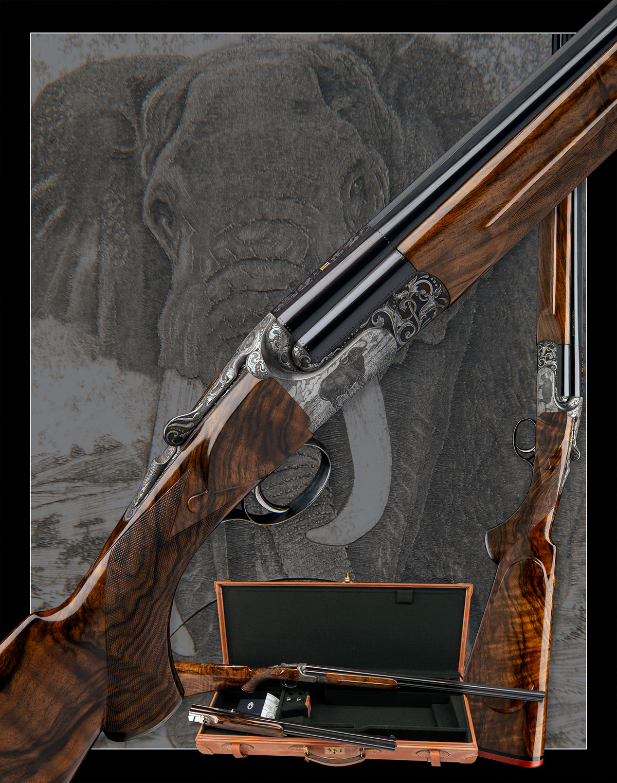 ABBIATICO & SALVINELLI A FINE VOLPI AND BERTELLA-ENGRAVED .375 H&H MAGNUM 'MOD. EXCALIBUR EXPRESS' - Image 13 of 14