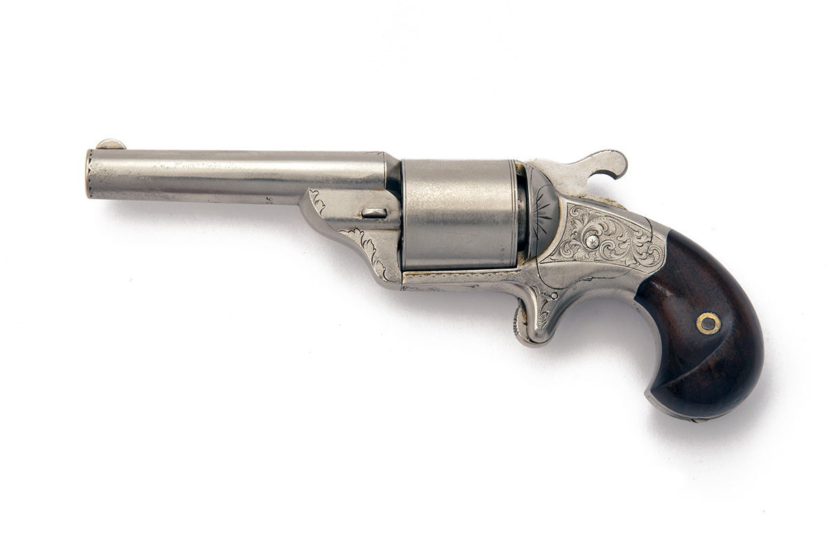 MOORE'S PATENT FIRE ARMS CO., USA A CASED .38 (TEATFIRE) POCKET-REVOLVER, MODEL 'D. WILLIAMSON'S - Image 2 of 3