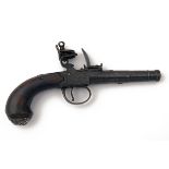 ARCHER, LONDON A 54-BORE FLINTLOCK CANNON-BARRELLED BOXLOCK POCKET-PISTOL, no visible serial number,