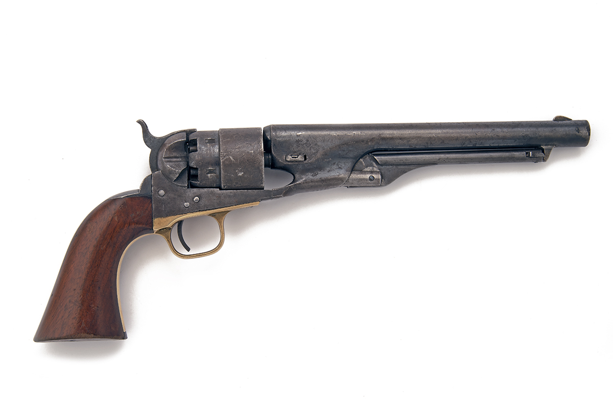 COLT, USA A .44 PERCUSSION SIX-SHOT SINGLE-ACTION REVOLVER, MODEL 'COLT'S 1860 ARMY', serial no.