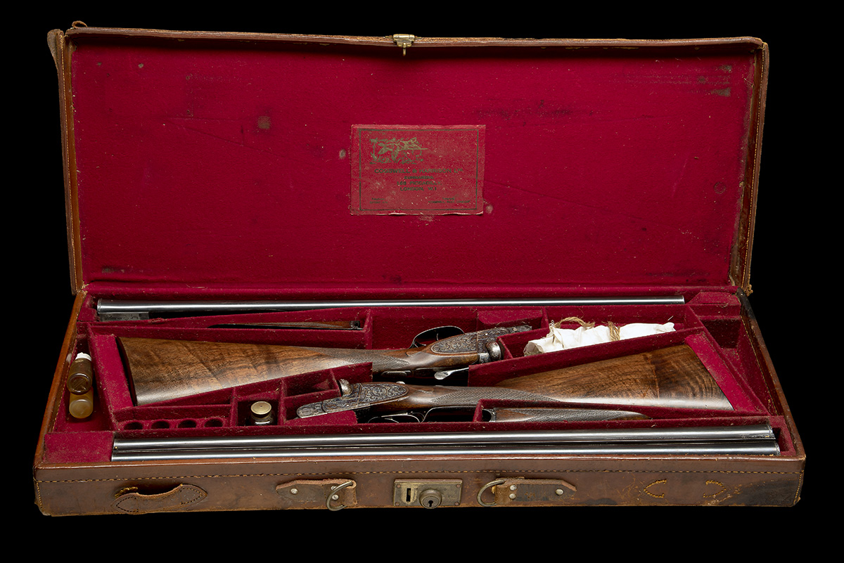 COGSWELL & HARRISON A PAIR OF 12-BORE 'KONOR' SIDEPLATED BOXLOCK EJECTORS, serial no. 67511 / 2, - Image 3 of 4