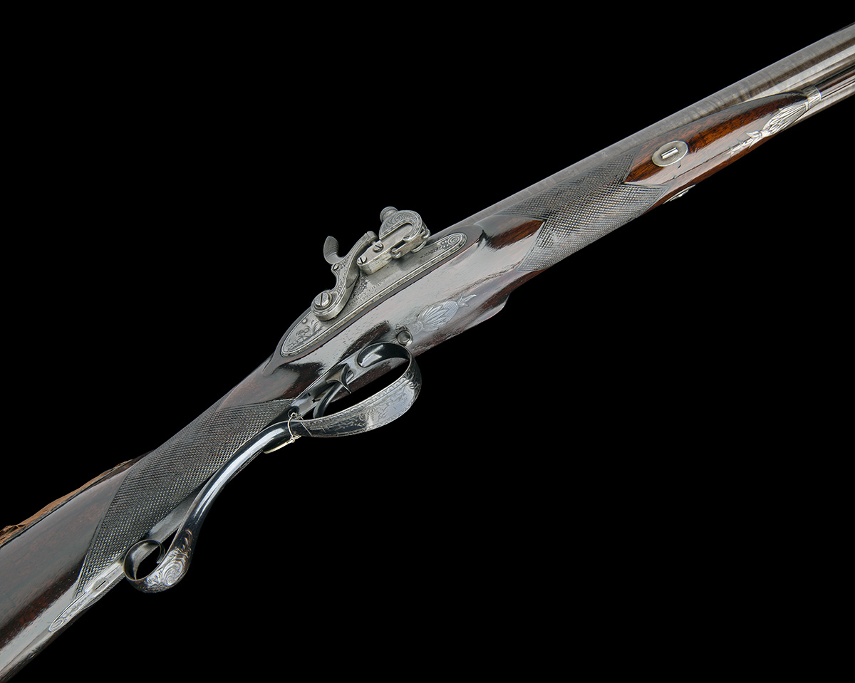 EX W. KEITH NEAL: FORSYTH & CO., LONDON AN EXCEEDINGLY RARE 19-BORE SELF-PRIMING SPORTING GUN, - Image 3 of 21