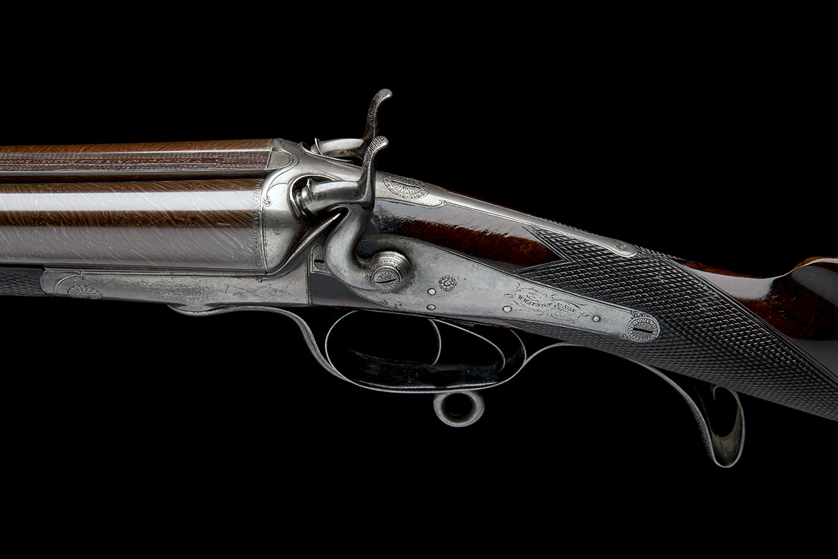 W. WATSON & SON A .577 (SNIDER) / 12-BORE ROTARY-UNDERLEVER HAMMER CAPE RIFLE, serial no. 5616, - Image 4 of 7