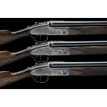 J. PURDEY & SONS A TRIO OF 12-BORE DOUBLE-TRIGGER OVER AND UNDER SIDELOCK EJECTORS, serial no. 28204