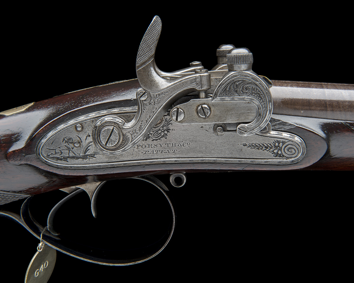 EX W. KEITH NEAL: FORSYTH & CO., LONDON AN EXCEEDINGLY RARE 19-BORE SELF-PRIMING SPORTING GUN, - Image 6 of 21