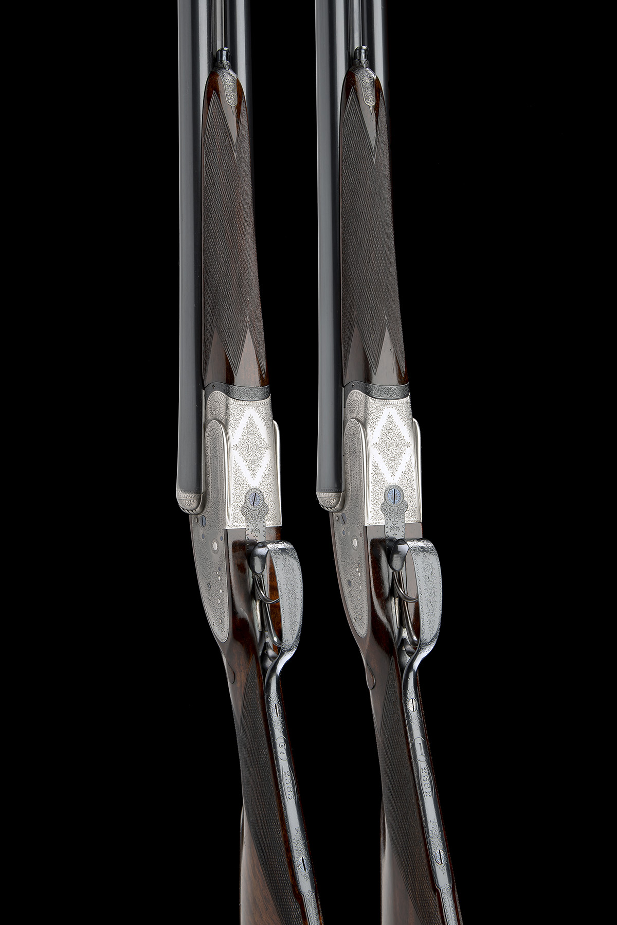 WILLIAM EVANS (FROM PURDEY'S) A PAIR OF 12-BORE SIDELOCK EJECTORS, serial no. 2382 / 3, for 1891, - Image 3 of 11