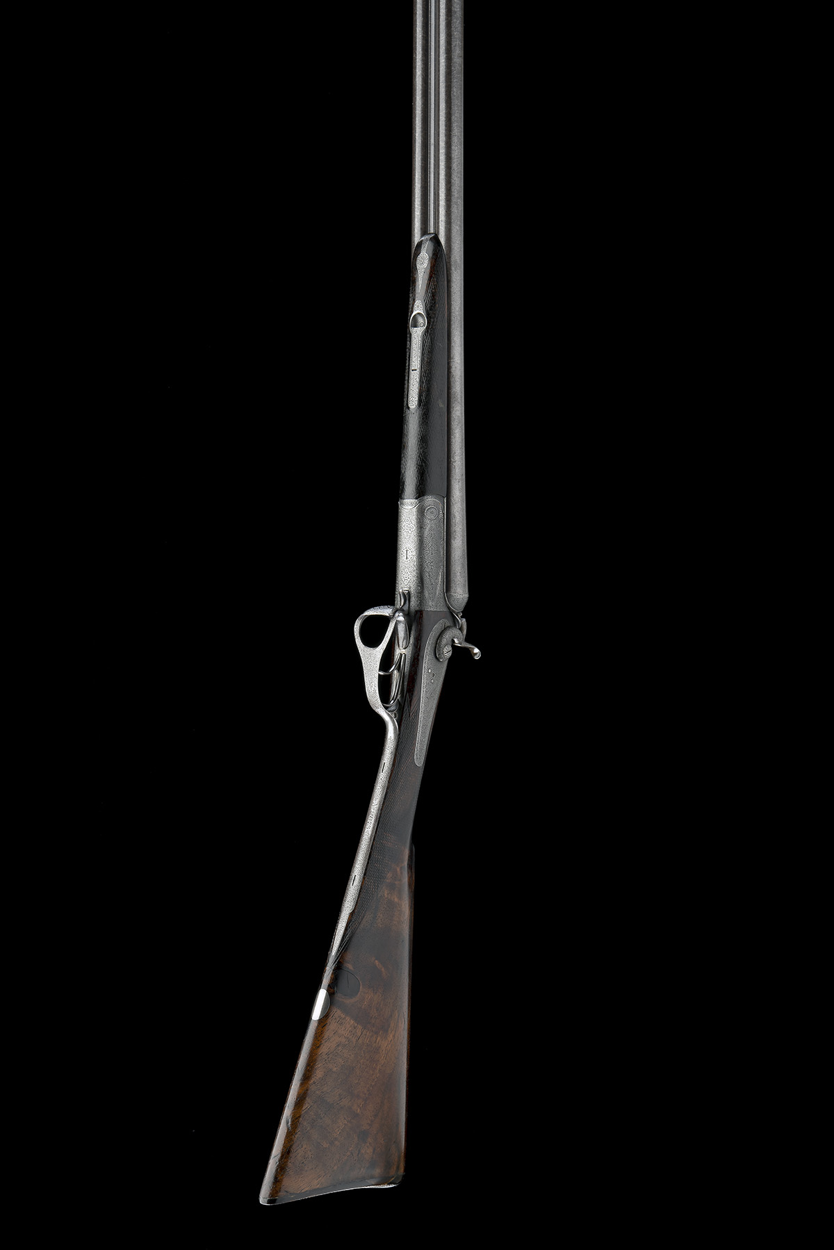 EDWARD PATON & SON A SCARCE 16-BORE 1872 PATENT PUSH-FORWARD THUMBHOLE-UNDERLEVER HAMMERGUN, - Image 8 of 8