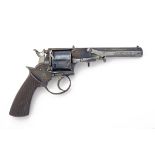 J. COULSON, STOWMARKET A RARE .442 FIVE-SHOT REVOLVER, MODEL 'METALLIC CONVERSION OF A SOLID-FRAME