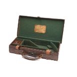 WILKINSON SWORD COMPANY LTD. A LEATHER REVOLVER CASE, measuring 13in. x 6in. internally, lined in