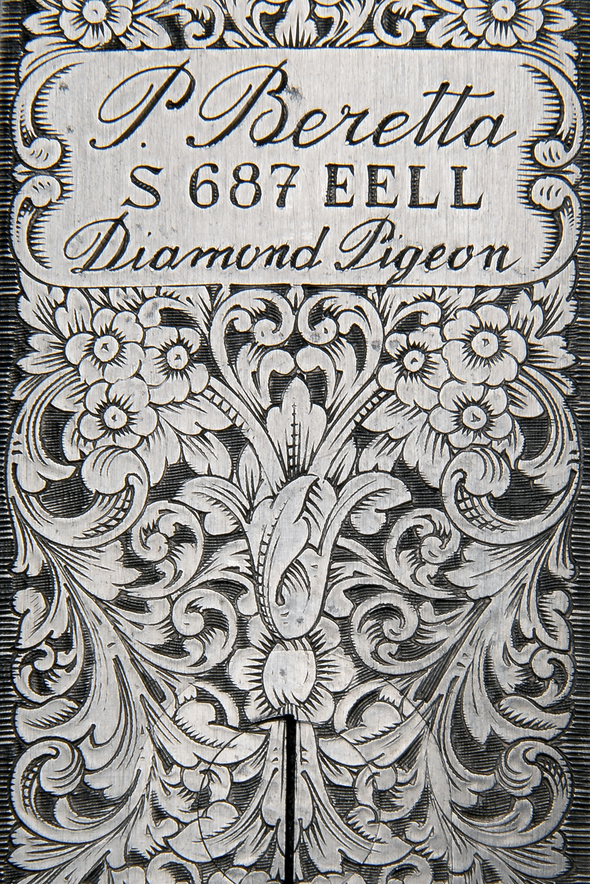 P. BERETTA A PAIR OF 12-BORE (3IN.) 'S687 EELL DIAMOND PIGEON' SINGLE-TRIGGER SIDEPLATED OVER AND - Image 9 of 10