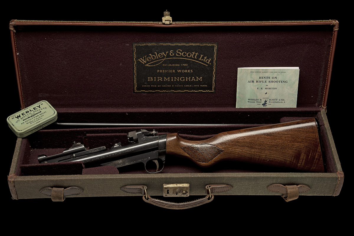 WEBLEY & SCOTT, BIRMINGHAM A CASED .177 BARREL-COCKING AIR-RIFLE MODEL 'MKII SERVICE', serial no. - Bild 8 aus 8