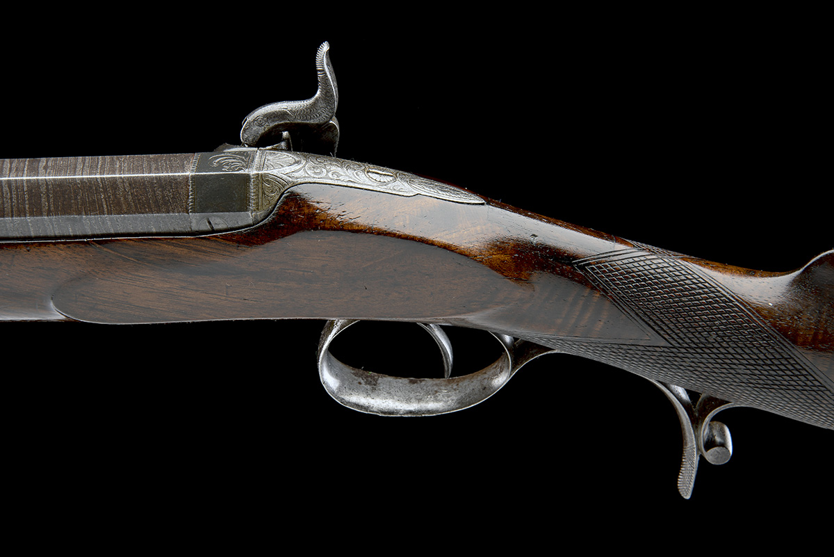 W. & J. RIGBY, DUBLIN A 22-BORE PERCUSSION SINGLE-BARRELLED RIFLE FOR LARGER GAME, serial no. 10708, - Image 7 of 8