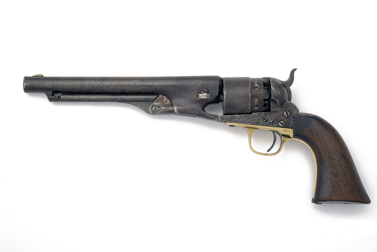 COLT, USA A .44 PERCUSSION REVOLVER, MODEL 'COLT ARMY 'FOUR-SCREW'', serial no. 16733-'0', for 1861, - Image 2 of 2