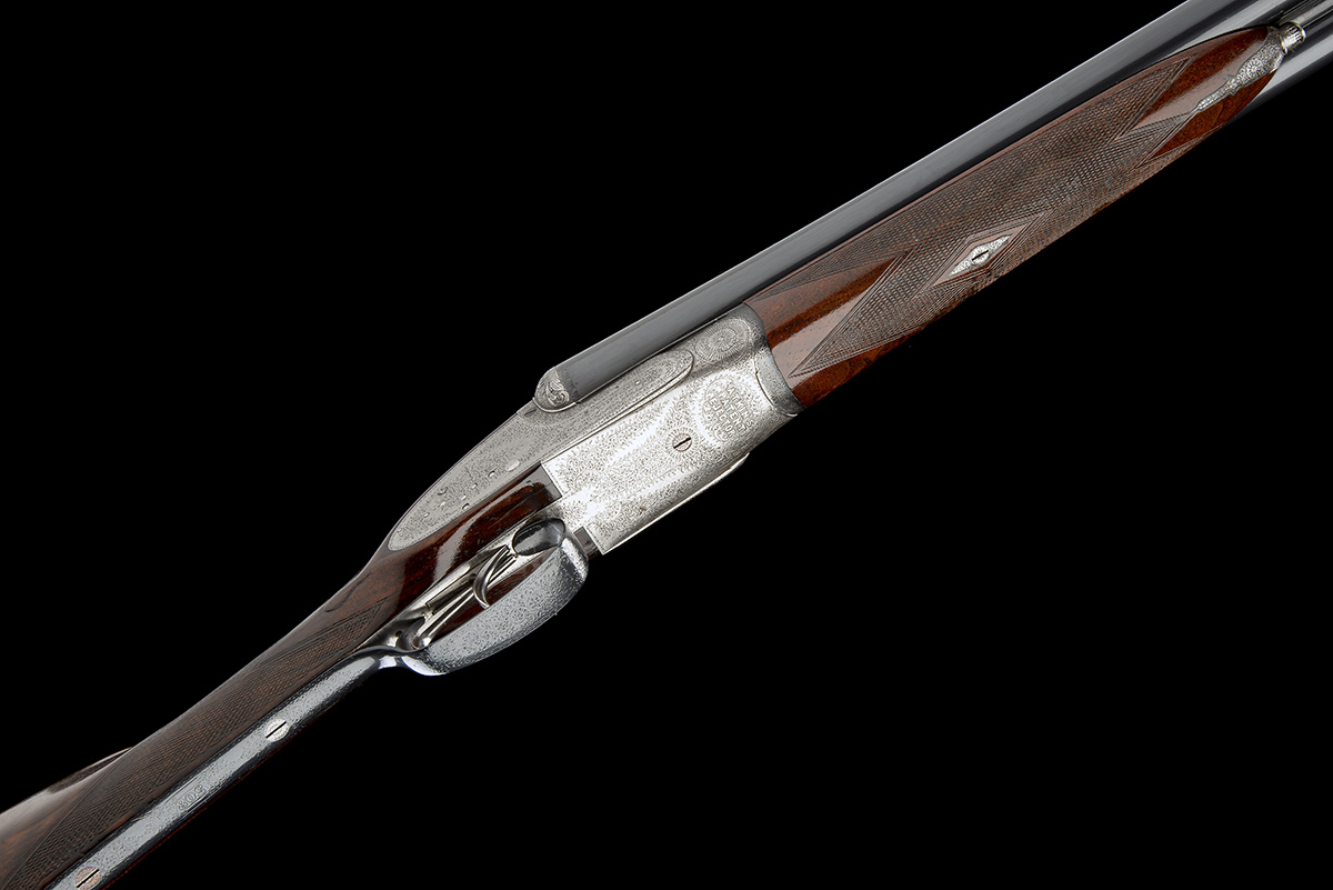 HENRY ATKIN A 12-BORE SIDELOCK EJECTOR, serial no. 508, circa 1895, 28in. replacement nitro barrels, - Image 3 of 8