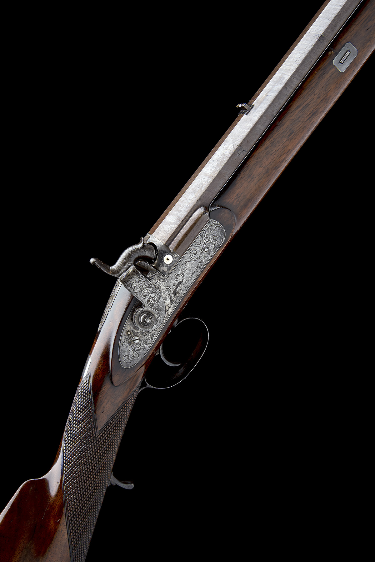 CARTMELL & SON, DONCASTER A GOOD 16-BORE PERCUSSION SINGLE-BARRELLED SPORTING-RIFLE, serial no.