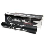 NIGHTFORCE A C560 SHV 3-12x56 250 MOA TELESCOPIC SIGHT, serial no. AB23022A, with scope ring and