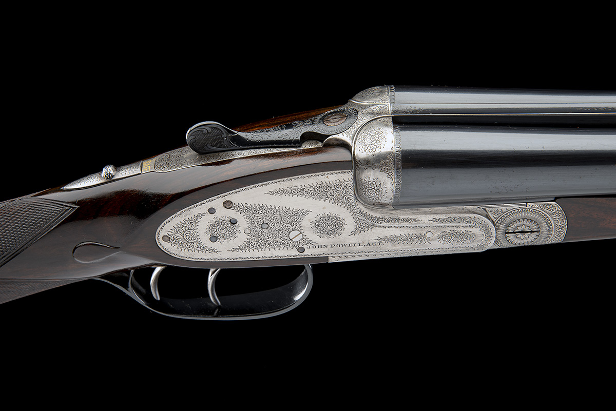 JOHN POWELL AGT. A CASBARD-ENGRAVED 12-BORE HAND-DETACHABLE SIDELOCK EJECTOR, serial no. UA20614 / - Image 4 of 9