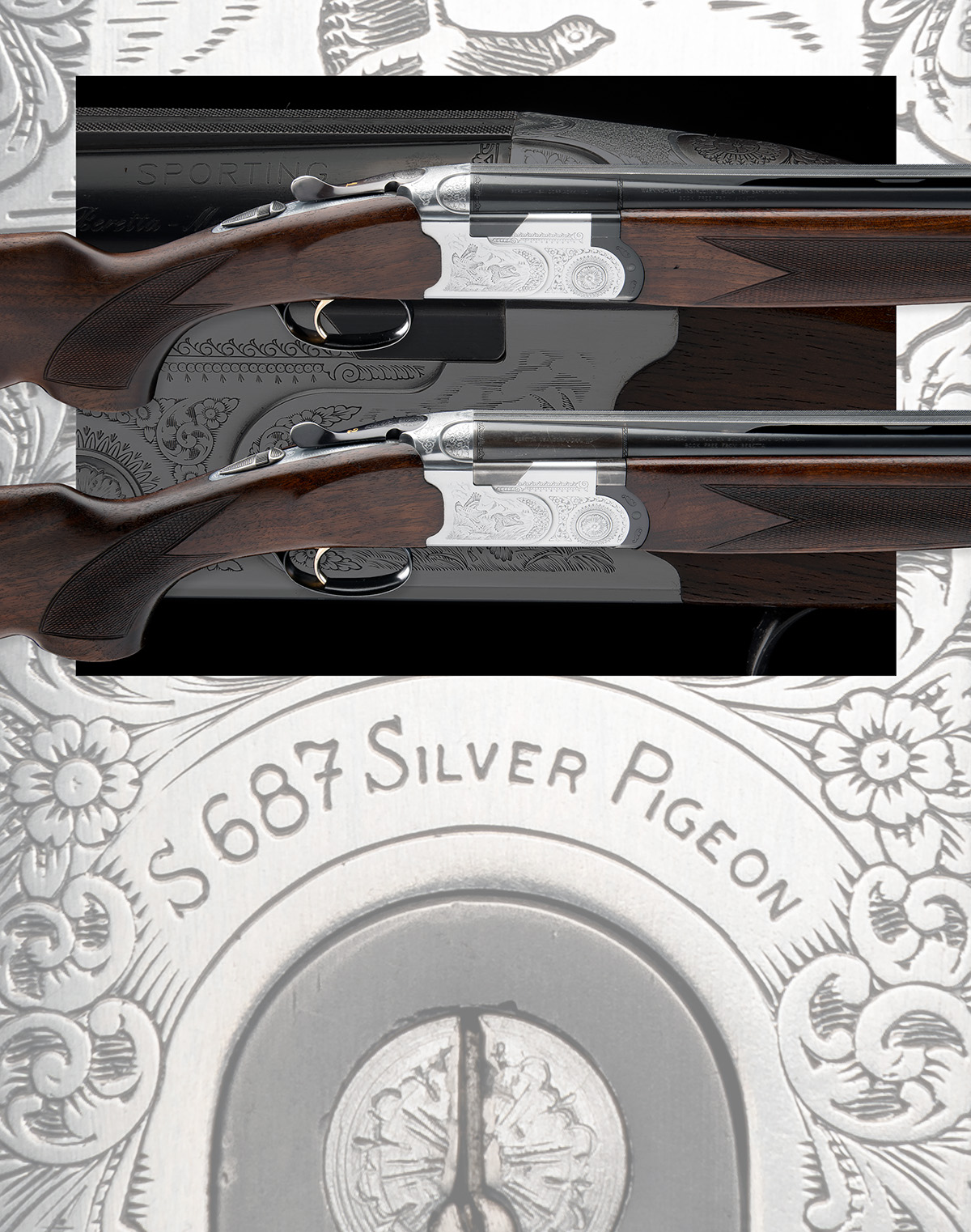 P. BERETTA A PAIR OF 12-BORE 'S687 SILVER PIGEON' SINGLE-TRIGGER OVER AND UNDER EJECTORS, serial no. - Image 10 of 10