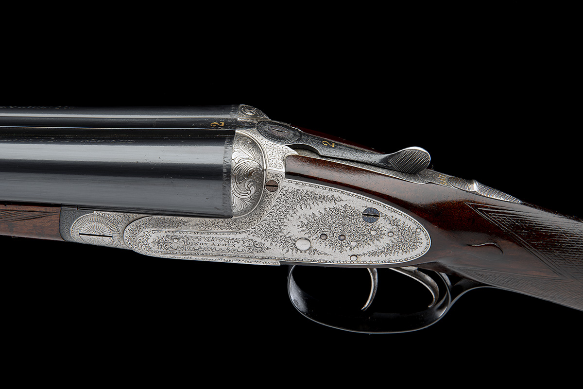 HENRY ATKIN A 12-BORE SIDELOCK EJECTOR, serial no. 508, circa 1895, 28in. replacement nitro barrels, - Image 7 of 8