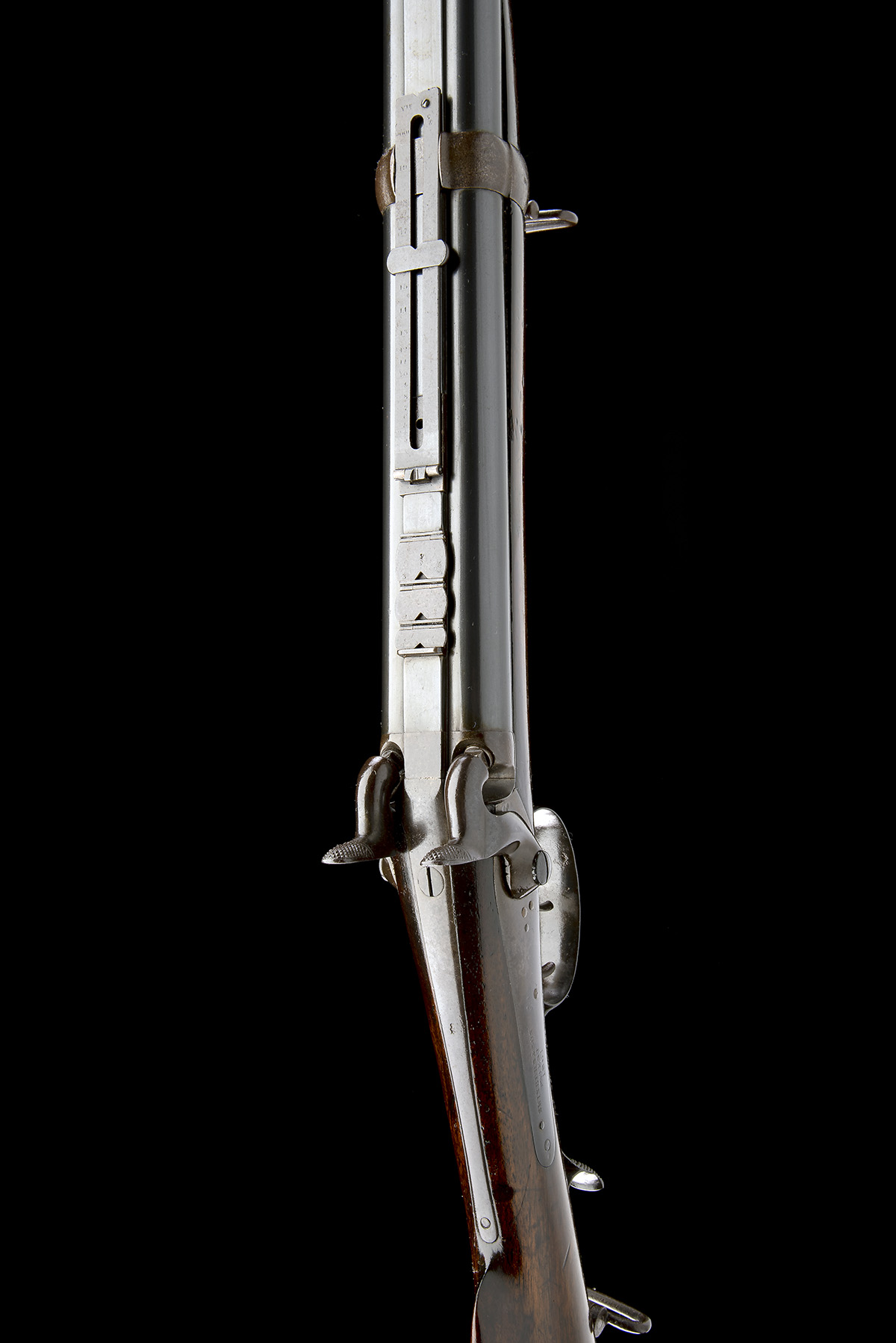 SWINBURN & SON, BIRMINGHAM A .524 PERCUSSION DOUBLE-BARRELLED SERVICE RIFLE, MODEL 'JACOB'S - Image 6 of 9