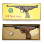 BSF, GERMANY A RARE BOXED .177 BREAK-BARREL AIR-PISTOL, MODEL 'S20', no visible serial number,