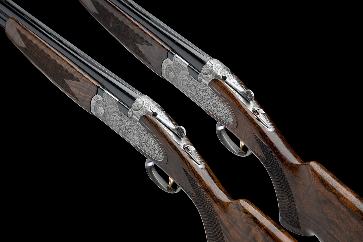 P. BERETTA A PAIR OF 12-BORE (3IN.) 'S687 EELL DIAMOND PIGEON' SINGLE-TRIGGER SIDEPLATED OVER AND - Image 8 of 10