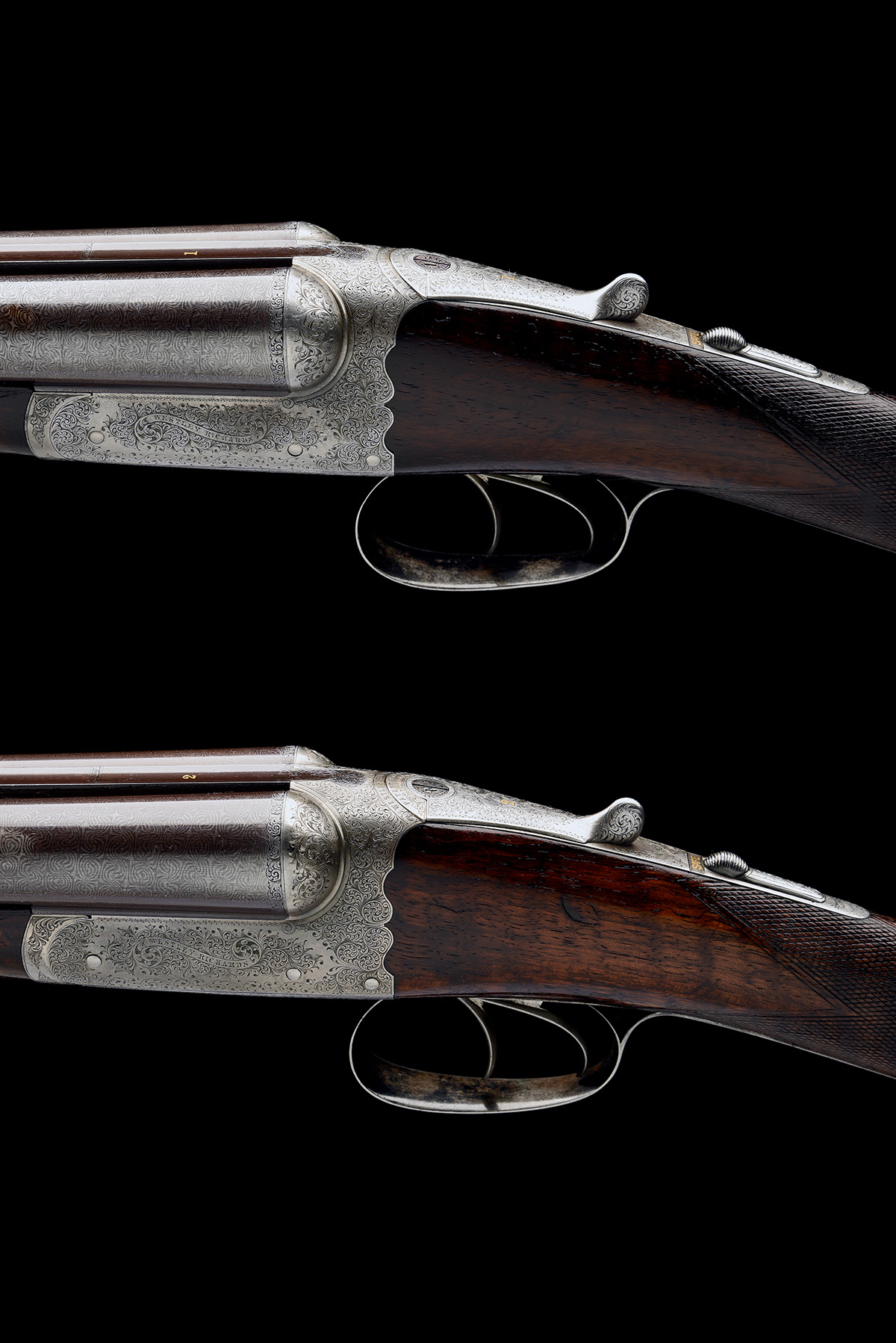 WESTLEY RICHARDS A PAIR OF 12-BORE BOXLOCK EJECTORS, serial no. 15461 / 2, for 1896, 30in. nitro - Image 7 of 13