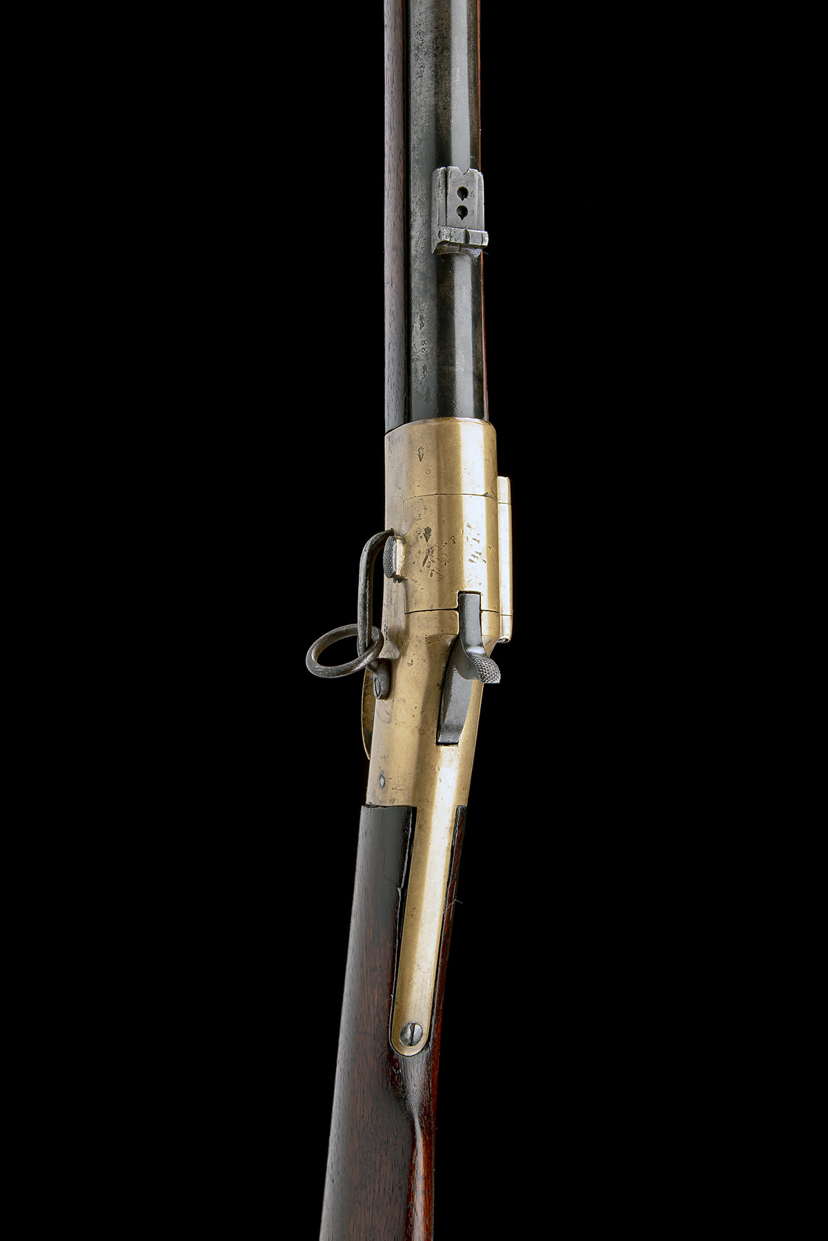 GREENE RIFLE WORKS, USA A SCARCE 56-50 (RIMFIRE) SINGLE-SHOT CARBINE, MODEL 'WARNER'S PATENT', - Image 4 of 8