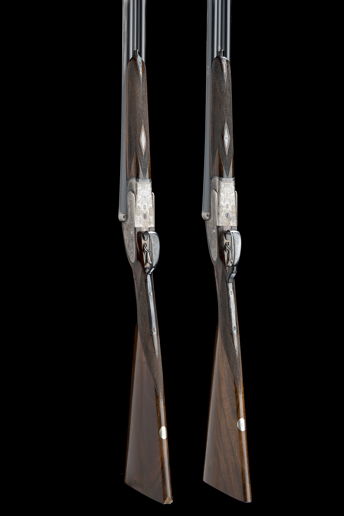 PEDRO ARRIZABALAGA A PAIR OF 12-BORE SELF-OPENING HAND-DETACHABLE SIDELOCK EJECTORS, serial no. - Image 8 of 10