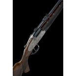 J. DUCHATEAU A ROUFFIN-ENGRAVED 9.3X57R DOUBLE-TRIGGER OVER AND UNDER SIDELOCK EJECTOR DOUBLE RIFLE,