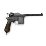 MAUSER, GERMANY A 7.63mm (MAUSER) SEMI-AUTOMATIC PISTOL, MODEL 'C96 'BROOMHANDLE' WARTIME