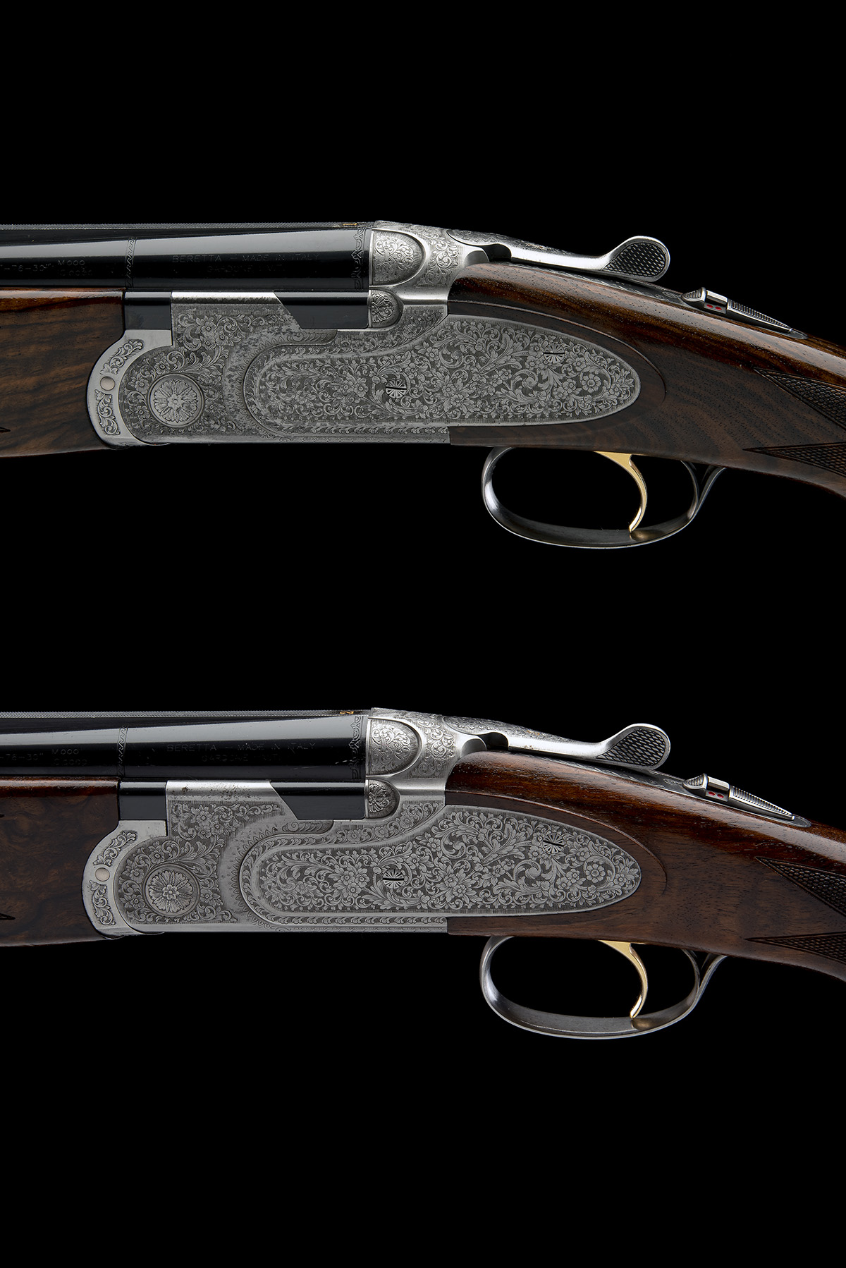 P. BERETTA A PAIR OF 12-BORE (3IN.) 'S687 EELL DIAMOND PIGEON' SINGLE-TRIGGER SIDEPLATED OVER AND - Image 7 of 10