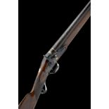 MOORE, CHOLSEY A GOOD 16-BORE PERCUSSION SILVER-MOUNTED SINGLE-BARRELLED SPORTING-GUN, no visible