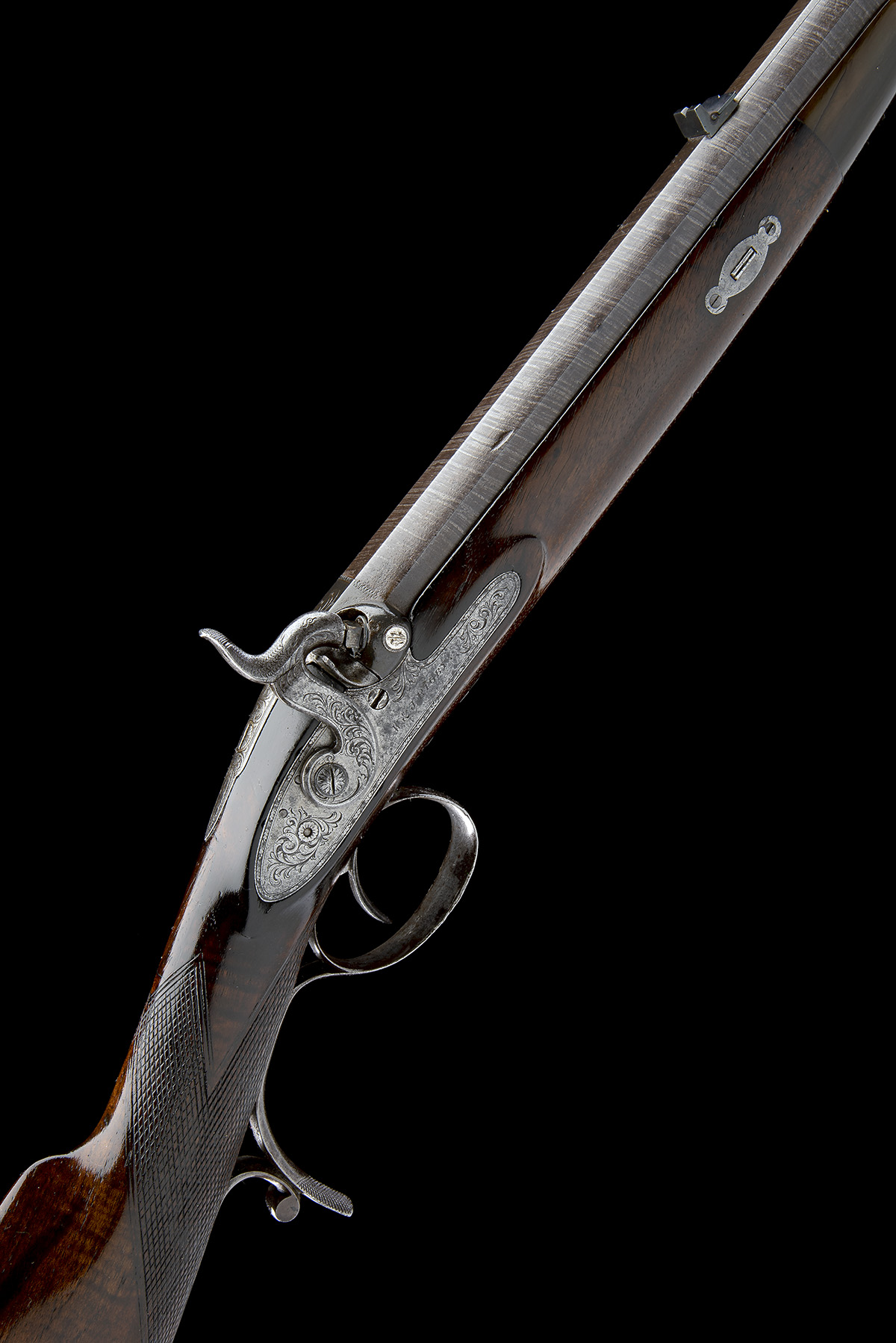 W. & J. RIGBY, DUBLIN A 22-BORE PERCUSSION SINGLE-BARRELLED RIFLE FOR LARGER GAME, serial no. 10708,