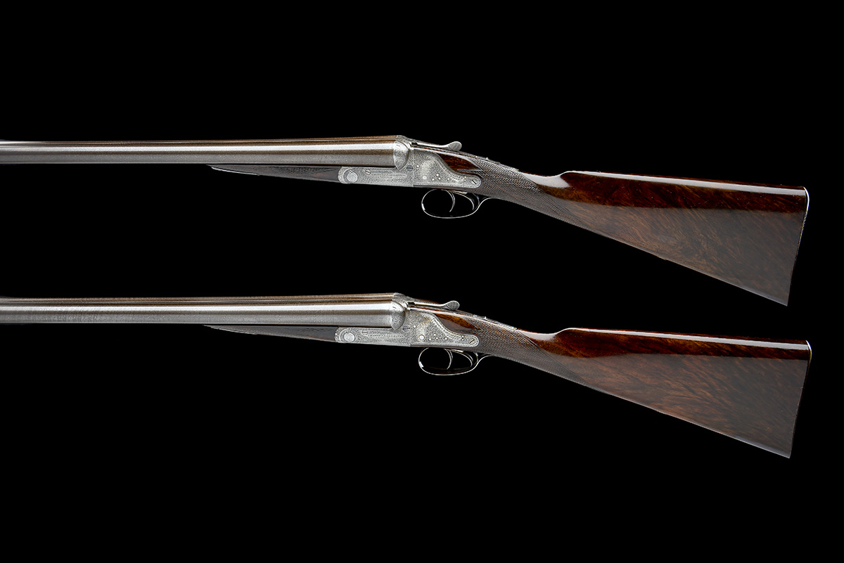 CHARLES LANCASTER A PAIR OF 12-BORE ASSISTED-OPENING BACK-ACTION SIDELOCK EJECTORS, serial no. - Image 2 of 11