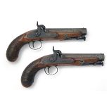 STAUDENMAYER, LONDON A PAIR OF 16-BORE (.650) PERCUSSION CARRIAGE or TRAVELLING-PISTOLS, no