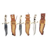 COLT, USA THREE BOXED COLLECTORS BOWIE-KNIVES, recent, including a Model CT409 with 7in. blade,